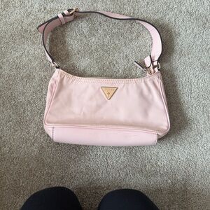 Guess Nylon Pink Shoulder Bag